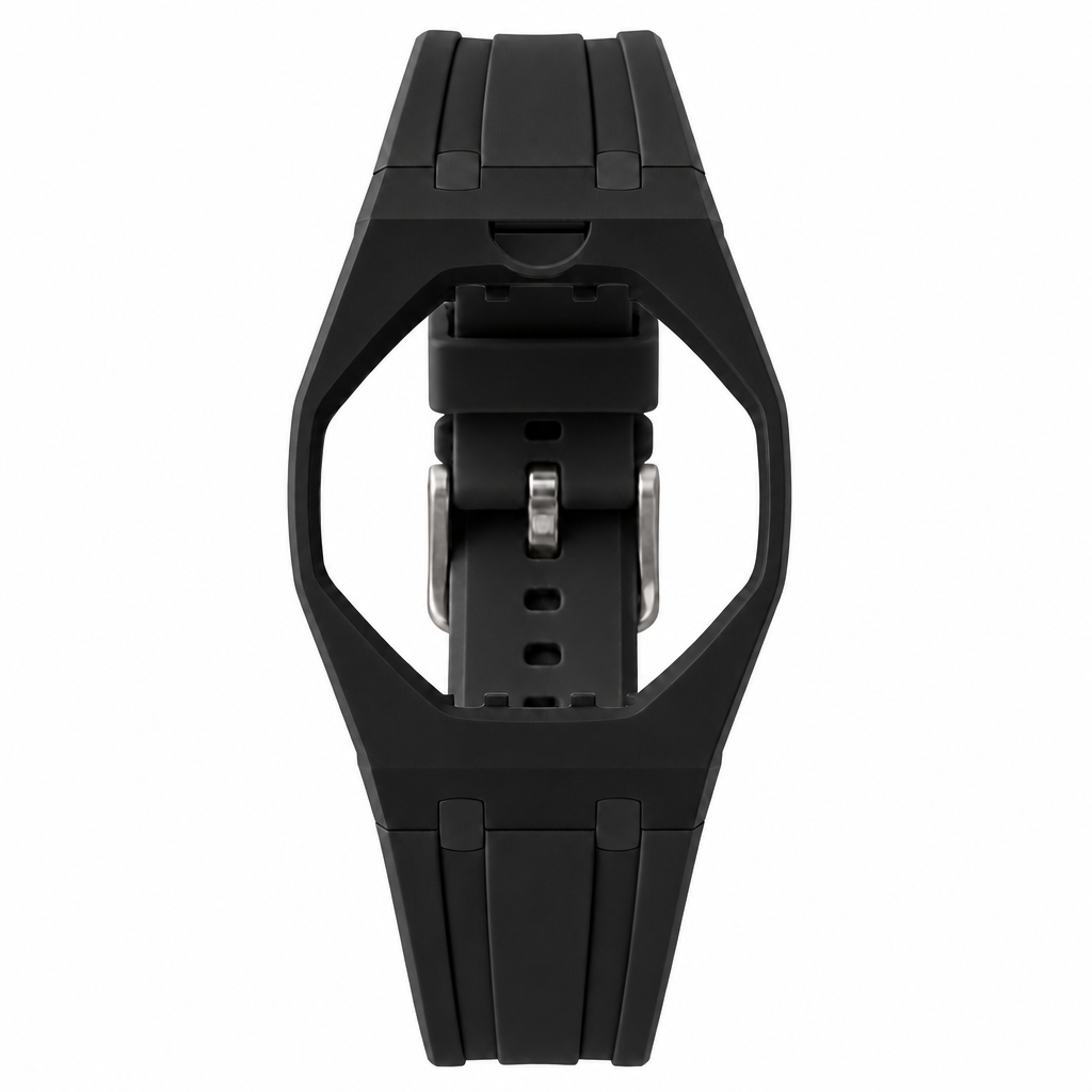 Strap Ocho Negro compatible Royal Pop Swatch x Audemars Piguet, bracelet bioceramic noir