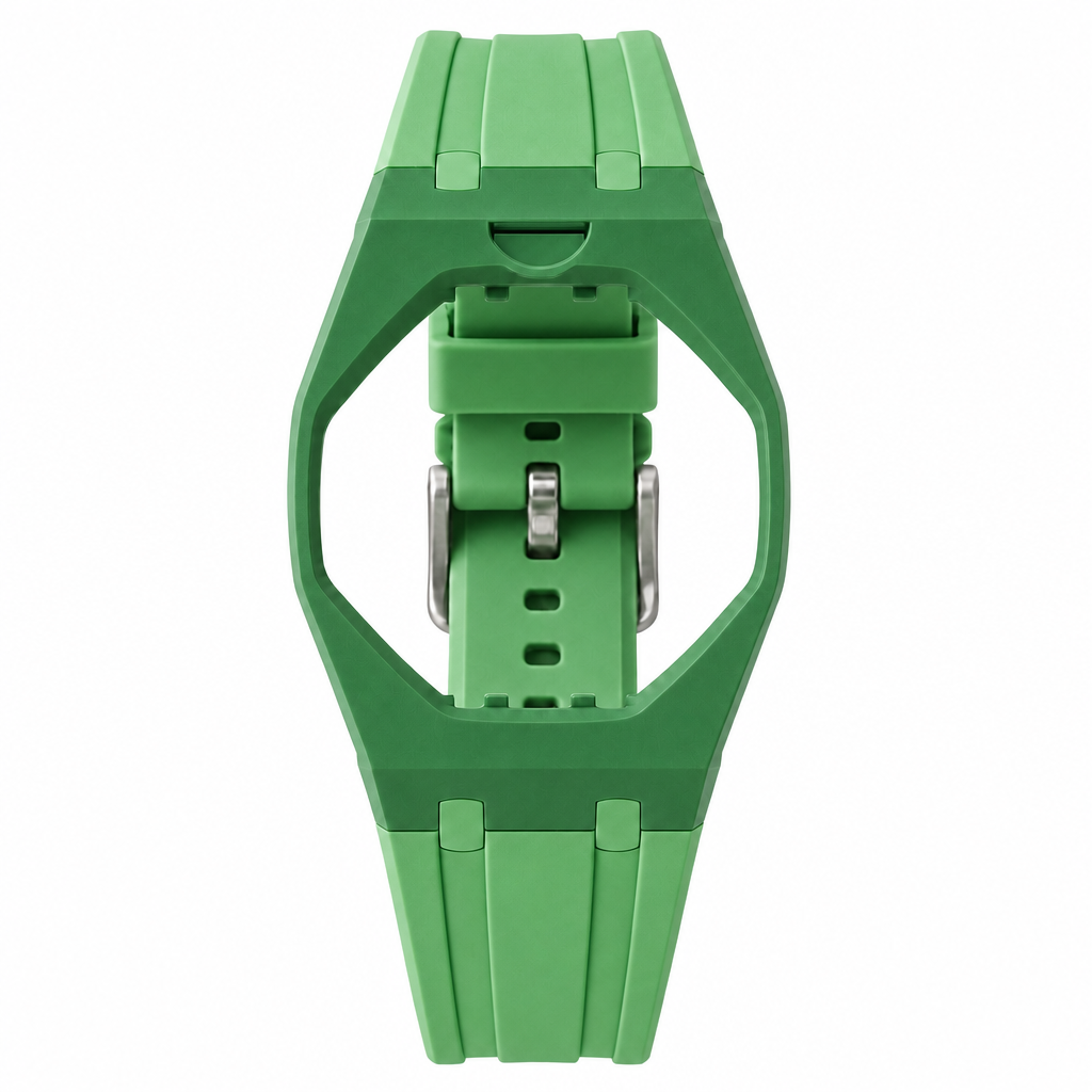 Strap Green Eight compatible Royal Pop Swatch x Audemars Piguet, bracelet bioceramic vert