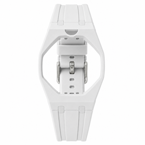 Strap Huit Blanc compatible Royal Pop Swatch x Audemars Piguet, bracelet bioceramic blanc